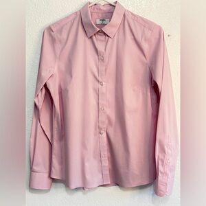 UNTUCKit Bella Pink Button Down Shirt Women Size 4 Long Sleeve Casual Top